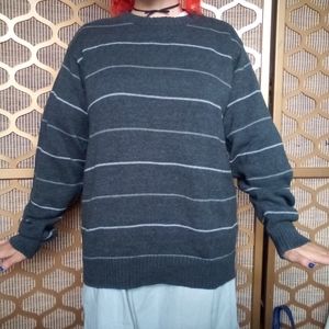 Knit Grey Stripe Sweater